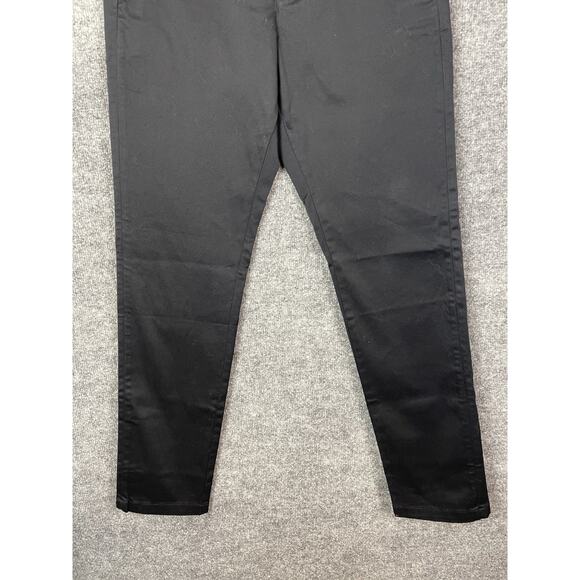 Hill City Everyday Pants Men's 31X32 Elastic Waist Black Flat Front Straight - Picture 3 of 14